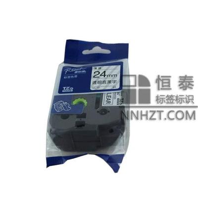 兄弟TZe-151透明底黑字24mm標簽色帶