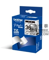 兄弟TZe-161透明底黑字36mm标签色带