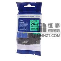 国产兄弟Aze-751绿底黑字24mm标签色带