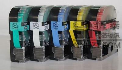 国产锦宫TC9YW黄底黑字9mm标签色带